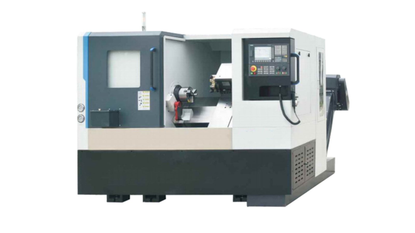 Torno CNC de 45 graus de inclinação