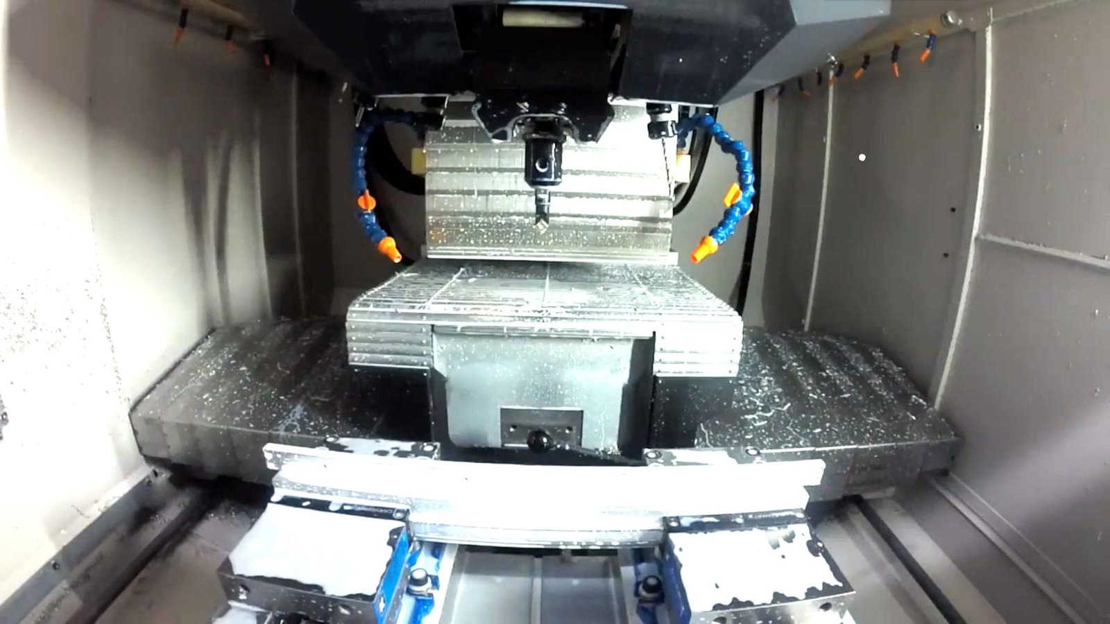 Close-up van een CNC Tapcentrum