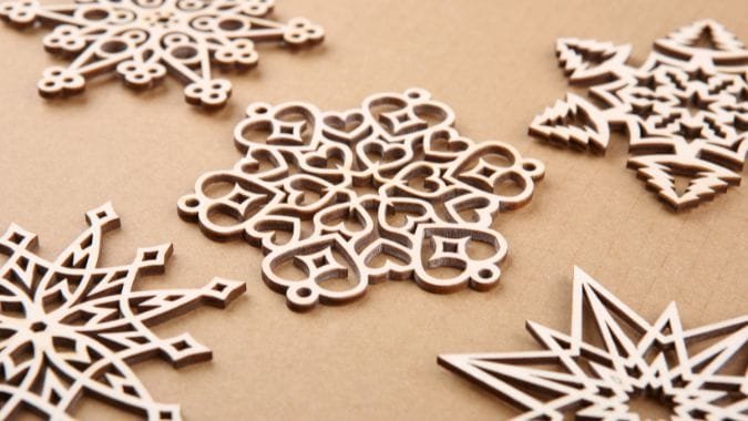 Laser-cut metal workpieces with complex patterns