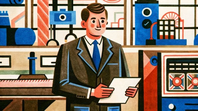 A invester of factory planning for a workshop