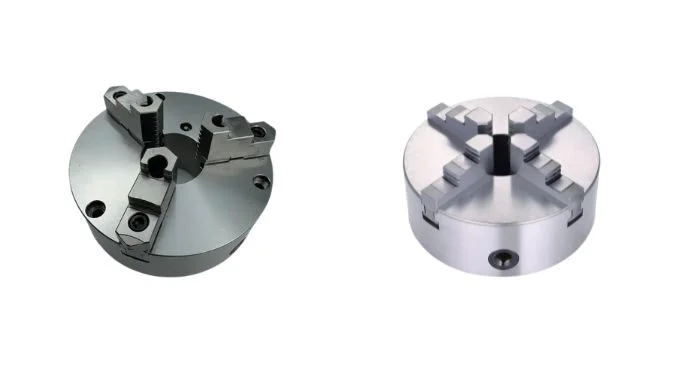 3-jaw and 4-jaw metal lathe chuck