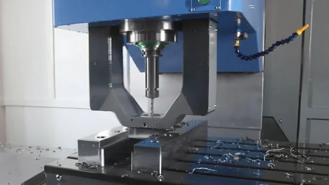 A Deep hole Drilling Machine working