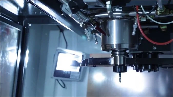 Closeup of tool changing