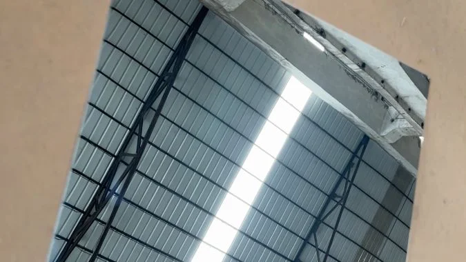 A mirror surface workpiece