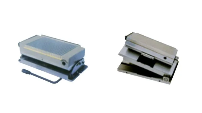 Single-tilting and double-tilting Permanent magnetic chucks