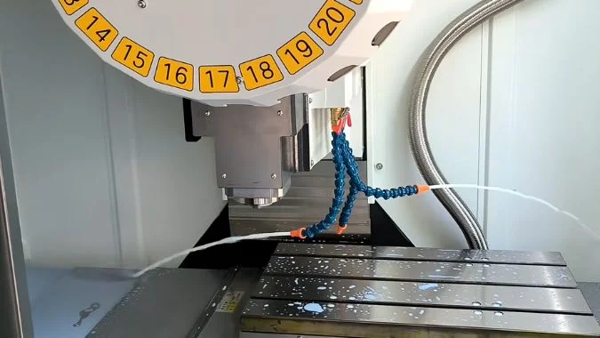 Closeup of Tapping Center