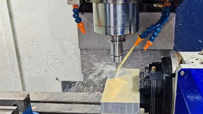 CNC Milling Machine milling workpiece