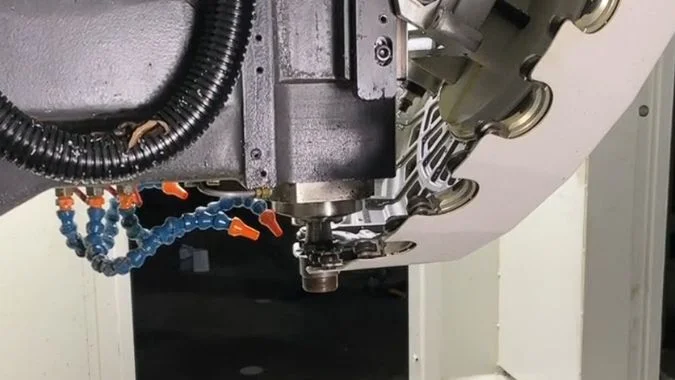 Tool change side view