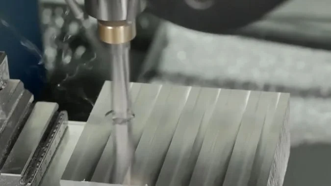 Closeup of milling