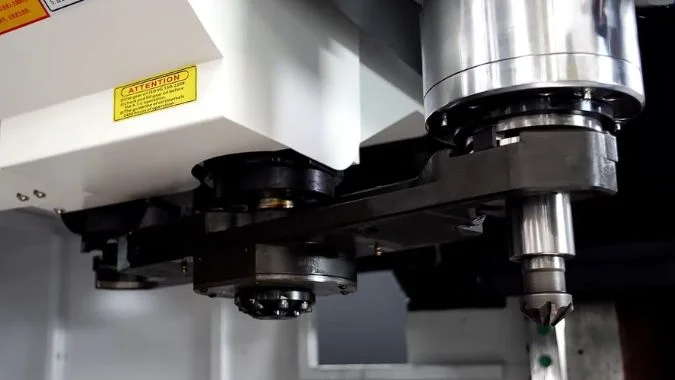 Closeup of Machining Center spindle
