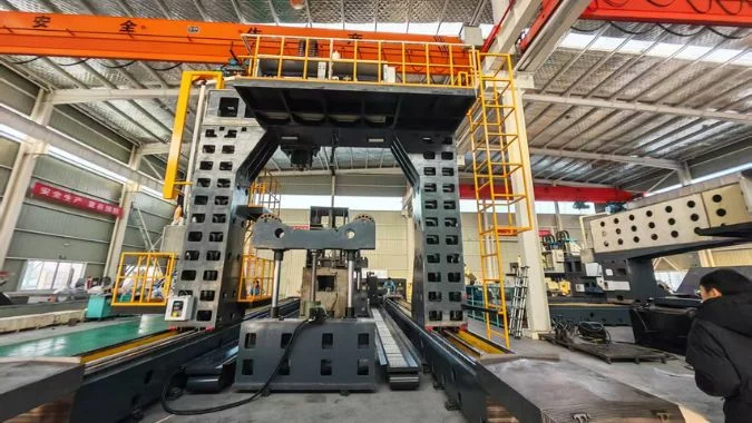 CNC gantry drilling machine frame
