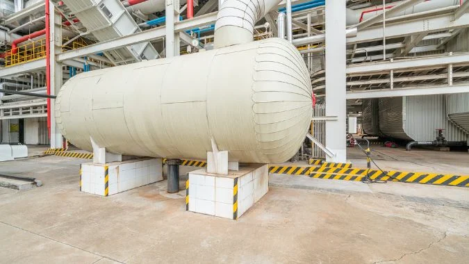 Boiler steam drum in power plant