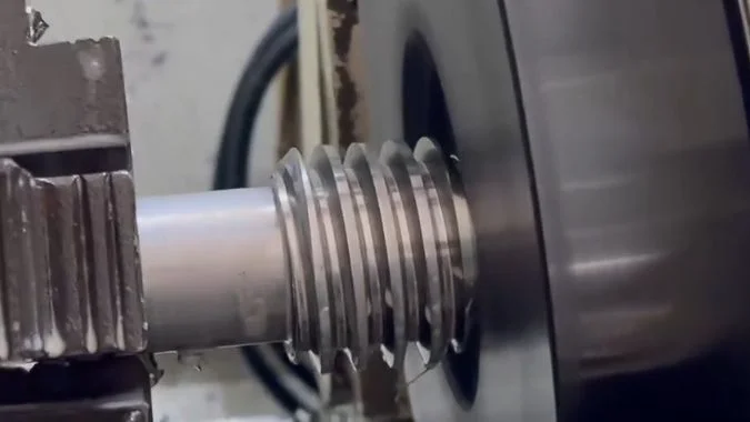 Internal whirling for high precision ball screw