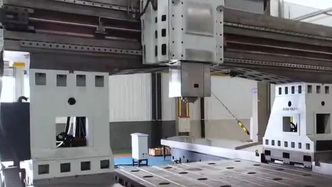 Closeup of Gantry Machining Center