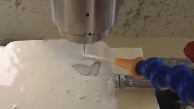 High speed drilling machine working