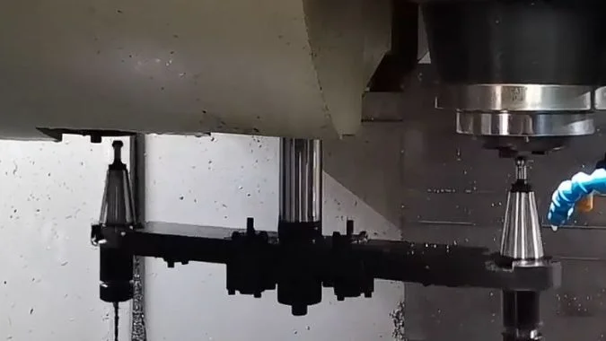 Closeup of tool changing