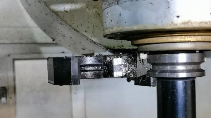Closeup of spindle
