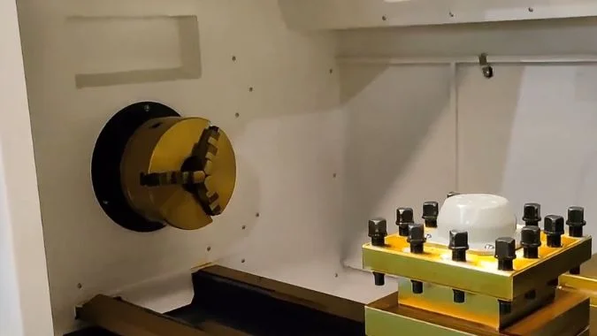 Chuck on CNC lathe