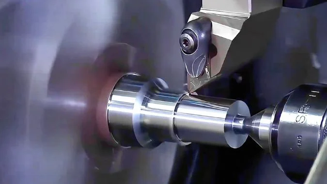CNC Lathe on high speed machining